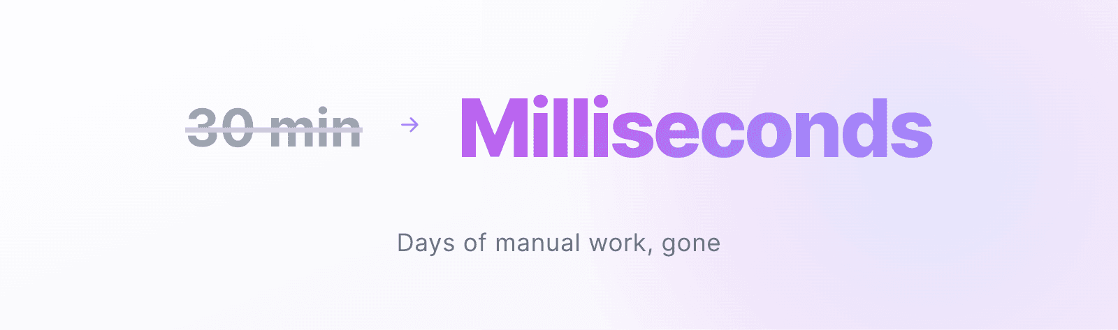 Days of manual work, gone
