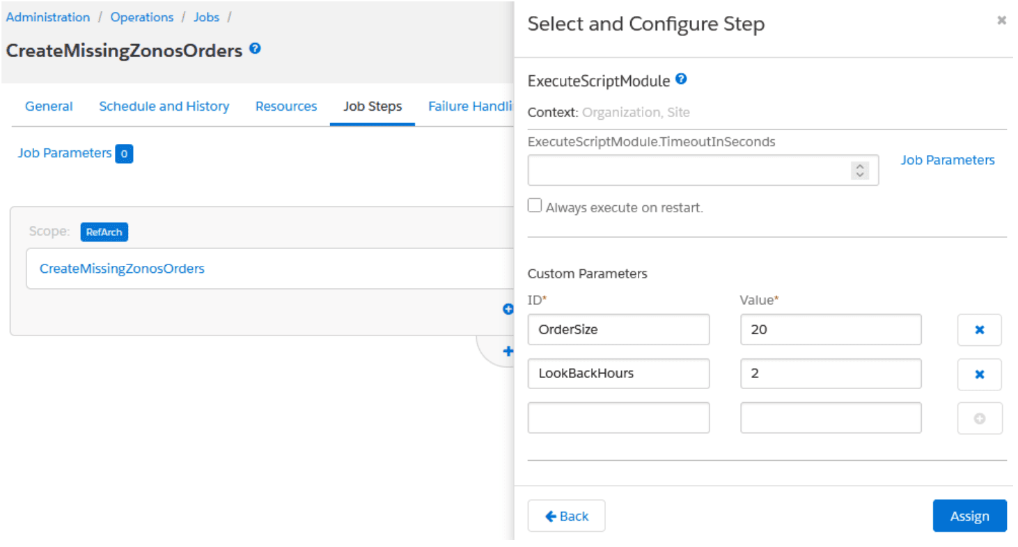 Custom parameters